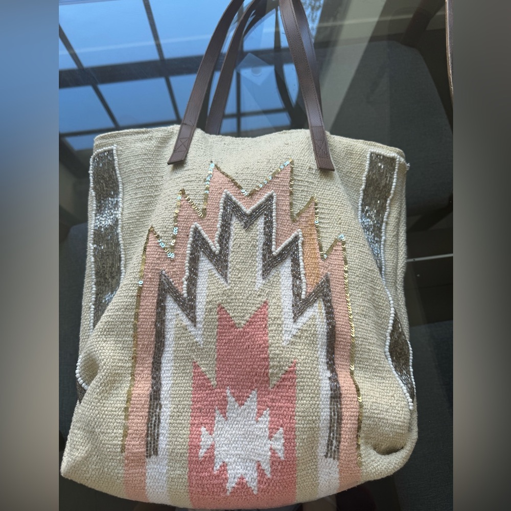 Beaded Tote Bag